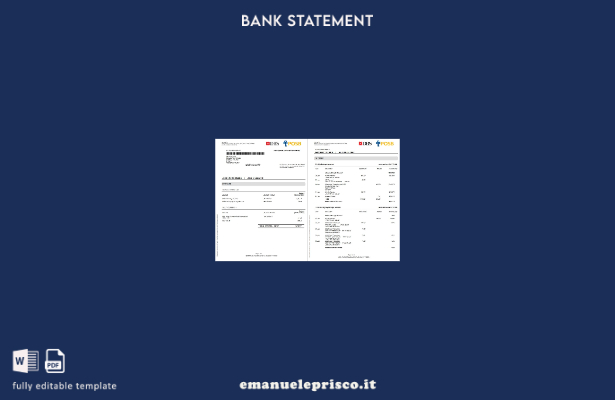 modello di pagine di parole di prova dell'indirizzo della banca DBS di Singapore